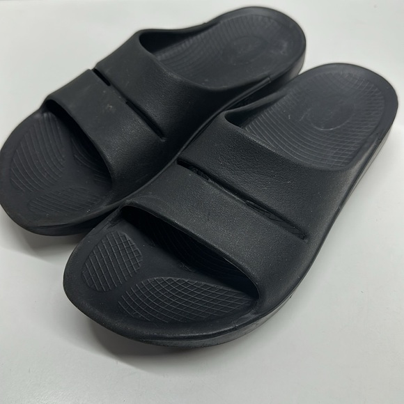 Oofos ooahhh Sandal Slides Slip On Orthopedic Shoes Black Men\'s Size 12 main image 8